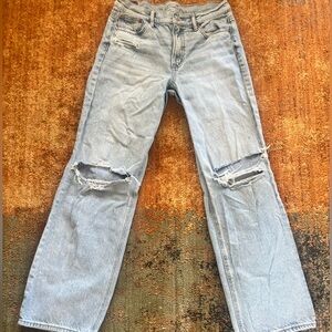 American Eagle Strigid Stovepipe Rip Jeans